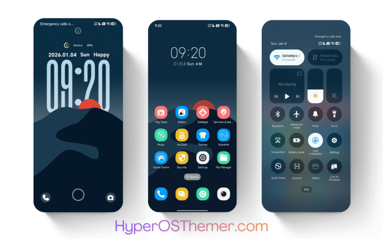 Mountain Glow HyperOS Theme