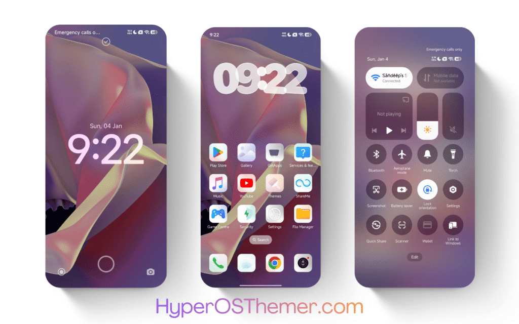 White Flowing V2 HyperOS Theme