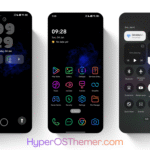 Line Amoled NeonX2 HyperOS Theme