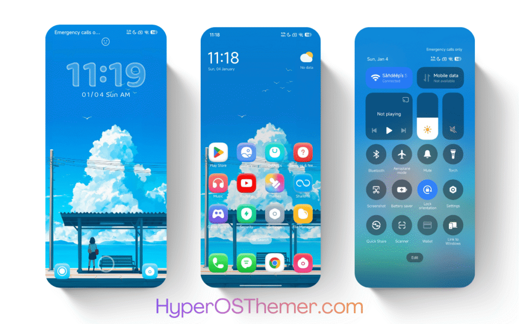 Girl on Platform HyperOS Theme