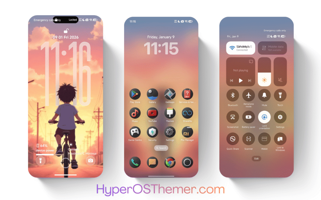 OV Dark HyperOS Theme