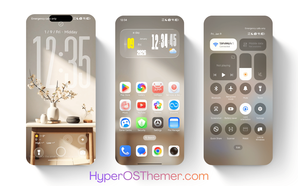 OX MU1 HyperOS Theme