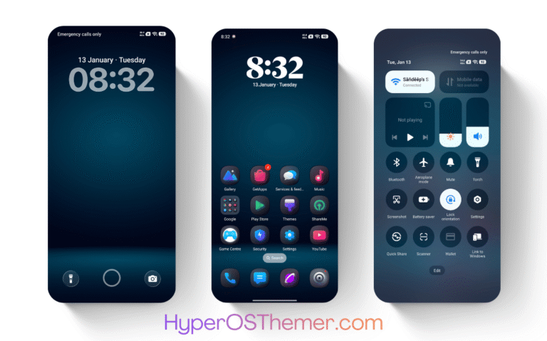 Dark kite V HyperOS Theme