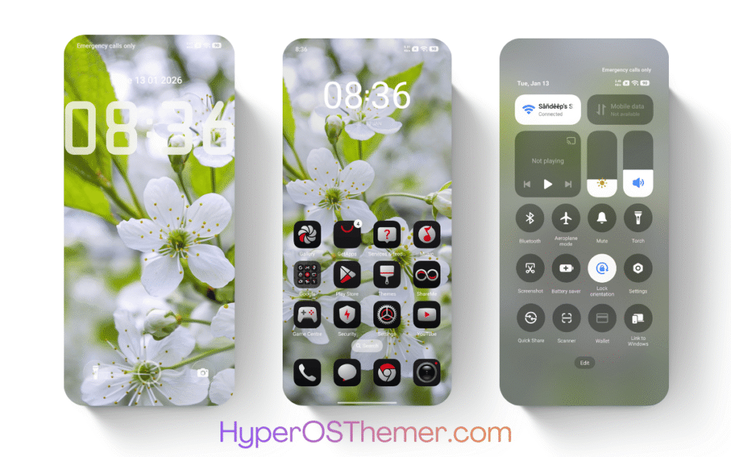 Pure white HyperOS Theme