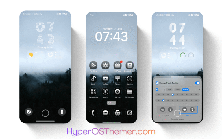 VK Dark Glass HyperOS Theme