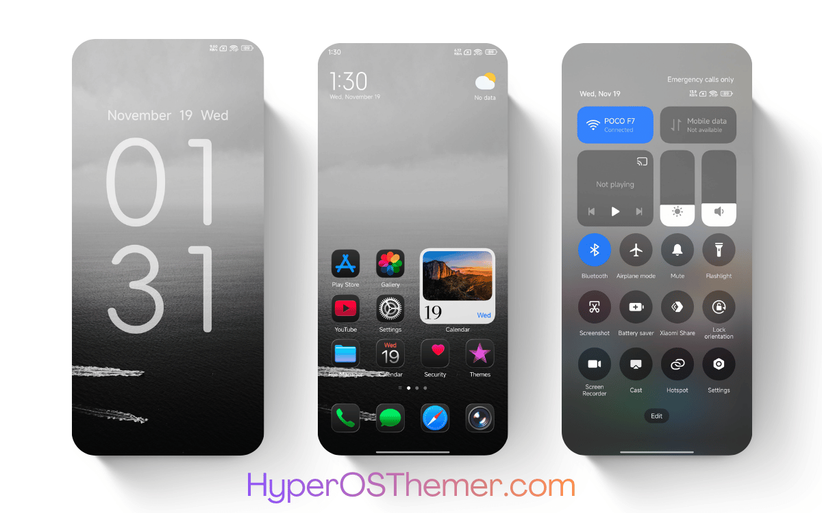 Silent Voyage HyperOS Theme