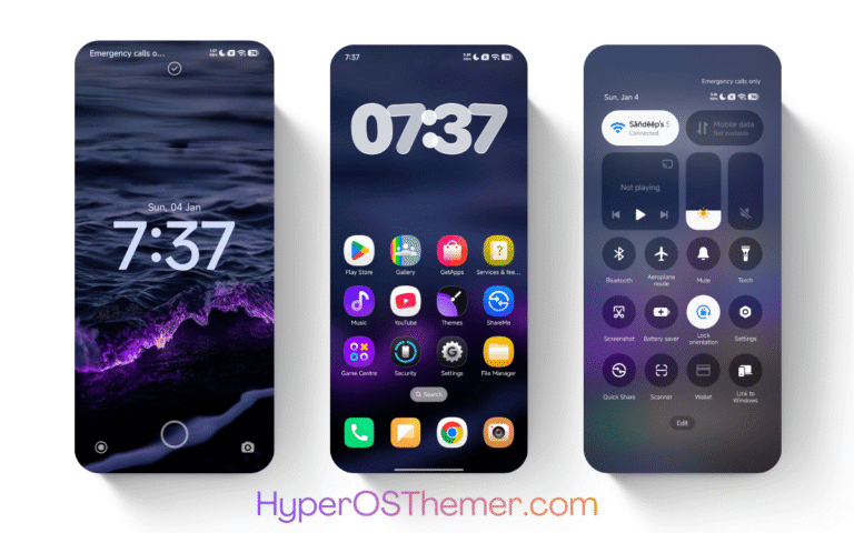 purple HyperOS Theme