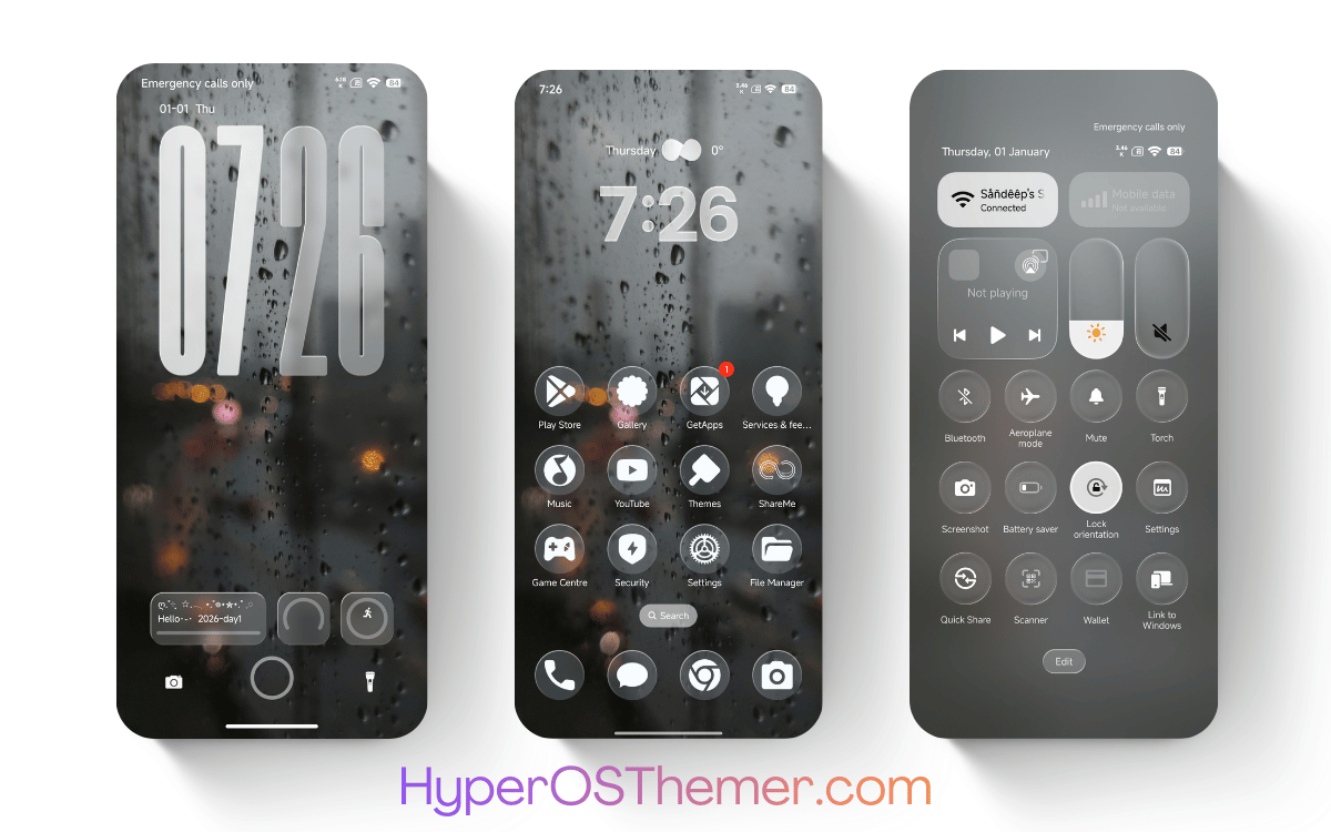 GlassyM HyperOS Theme