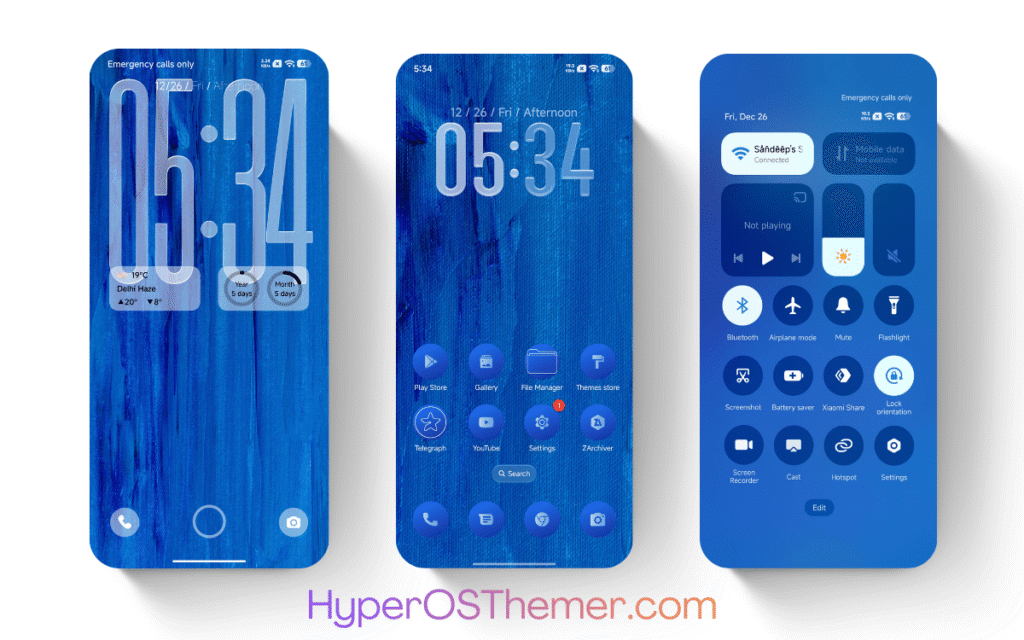 Blue Note HyperOS Theme