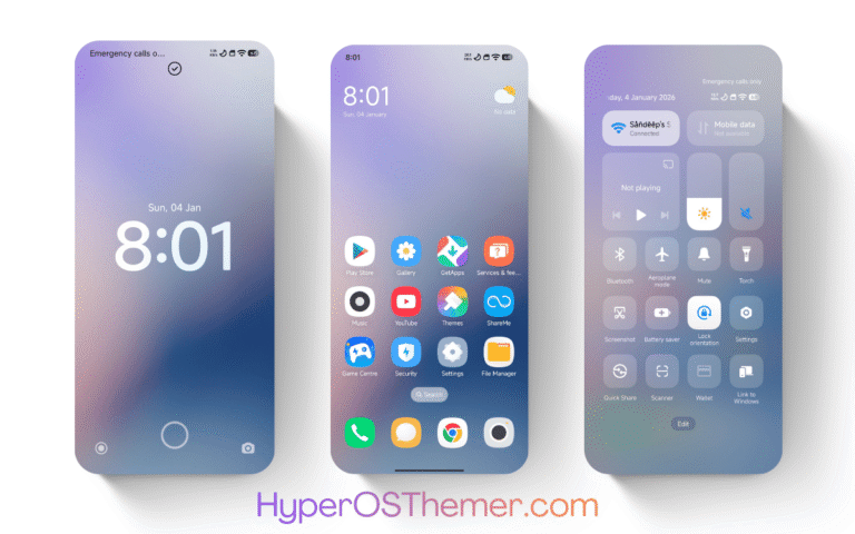 Minimal Glow HyperOS Theme