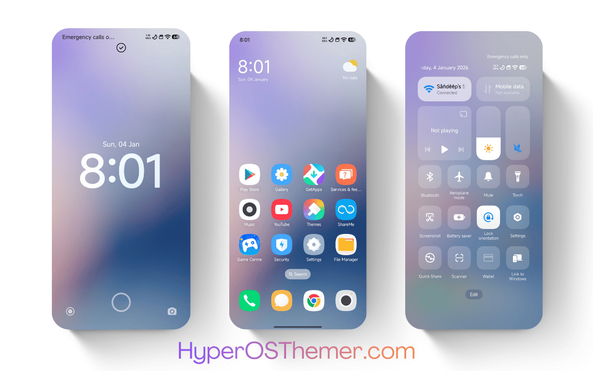 Minimal Glow HyperOS Theme