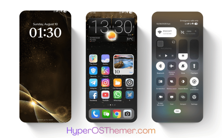 Golden Dust HyperOS Theme