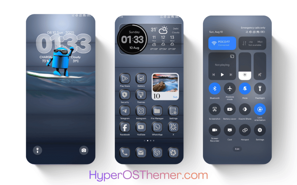 Blue Hype HyperOS Theme