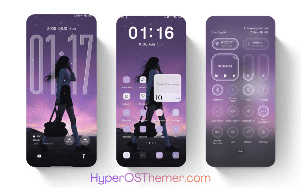 Purple Freedom HyperOS Theme
