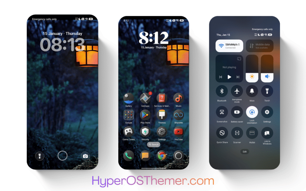 AJ Dark HyperOS Theme