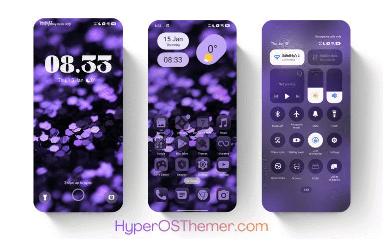 Pure Purple HyperOS Theme