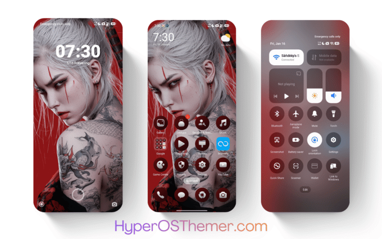 Scarlet Samurai HyperOS Theme