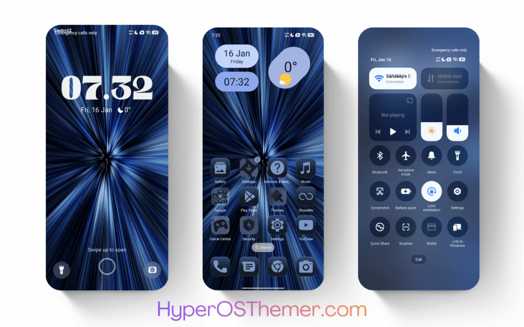 Pure Blue HyperOS Theme