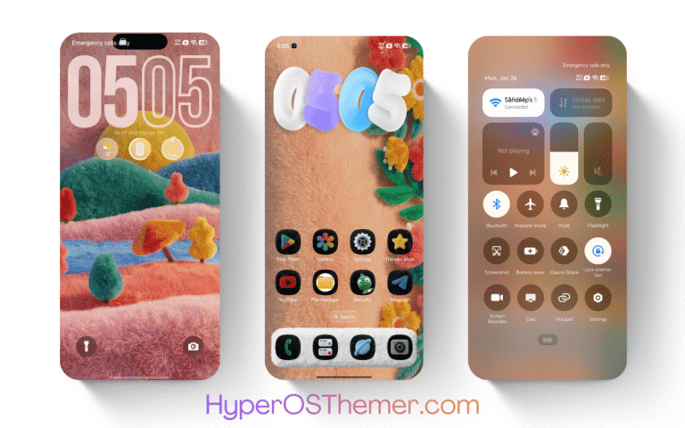 Fluffy Dark HyperOS Theme