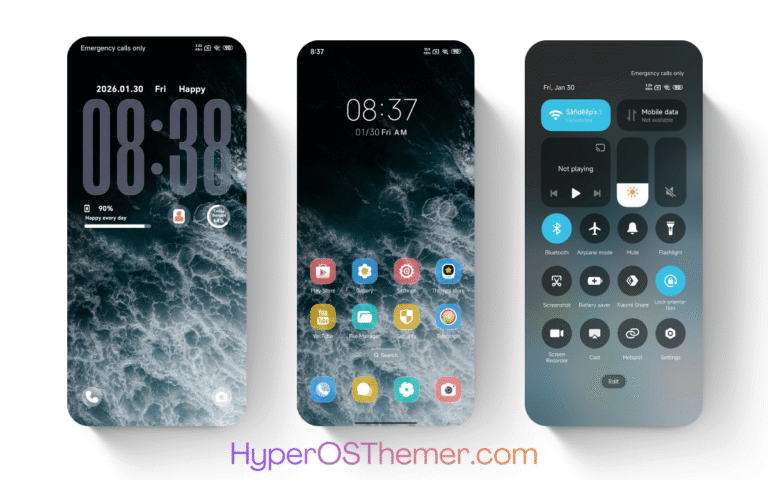 Sea Storm Surge HyperOS Theme