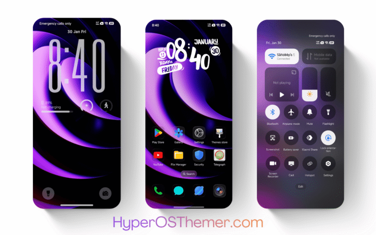 Small Glass HyperOS Theme