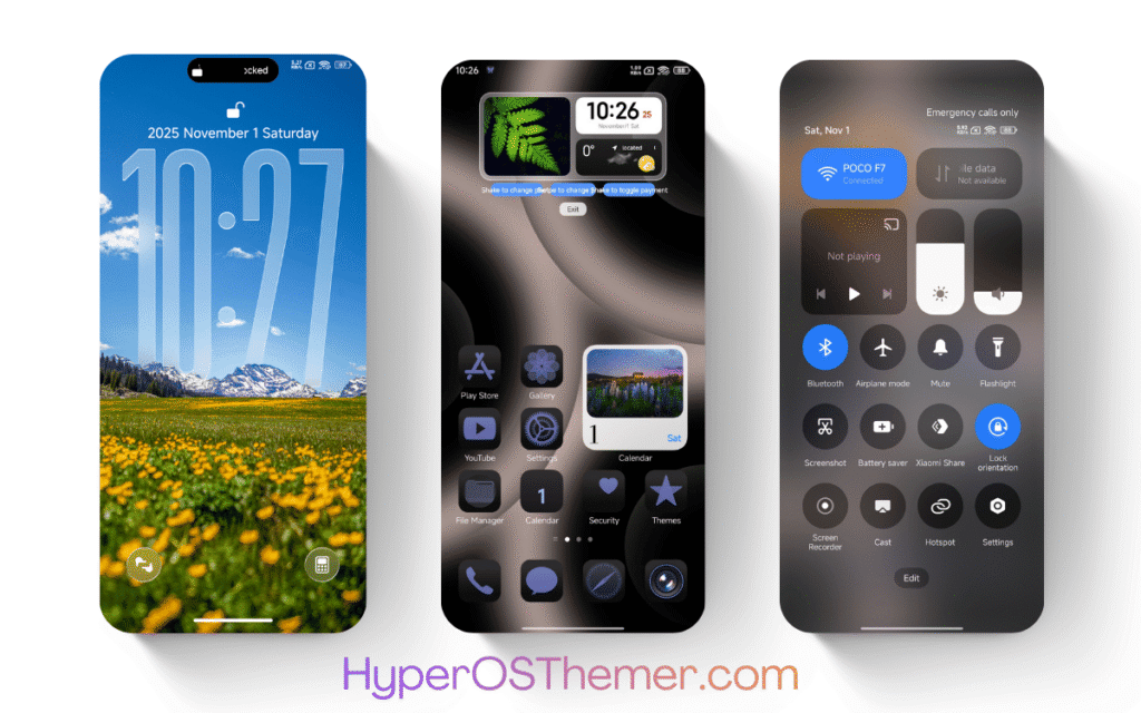 Blue Color HyperOS Theme