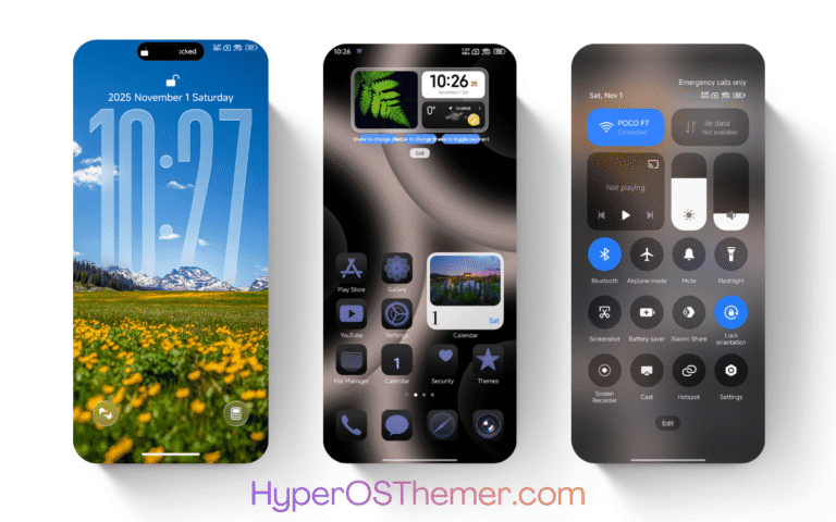 Blue Color HyperOS Theme