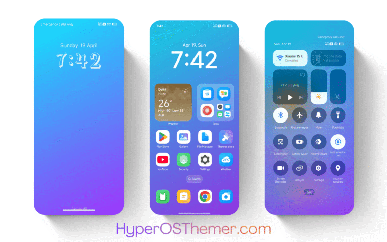 Blues Mix -2.8 HyperOS Theme