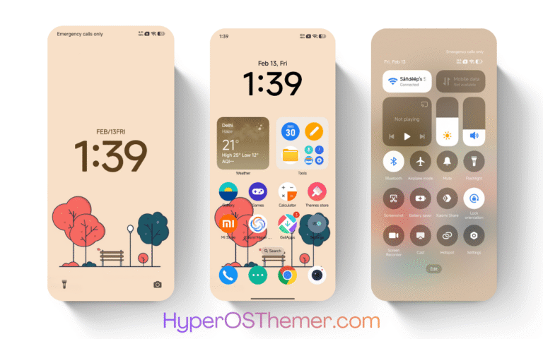 Flat Circular HyperOS Theme