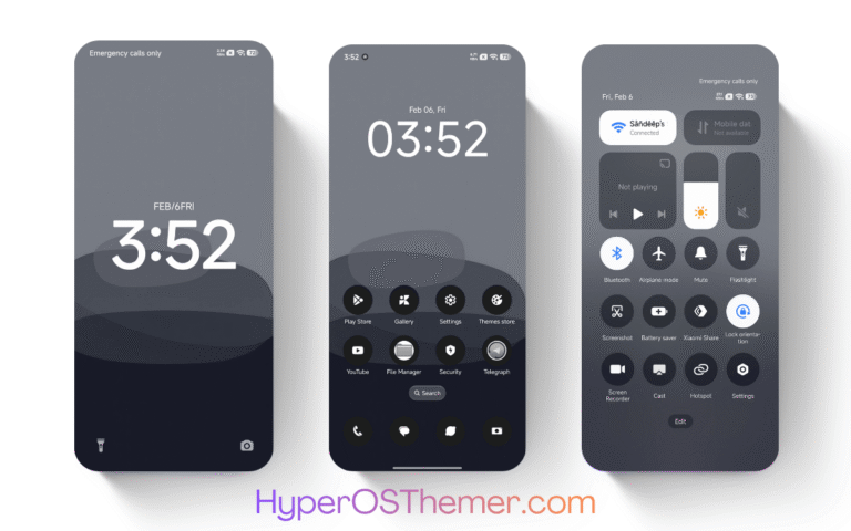 Putih Hitam HyperOS Theme
