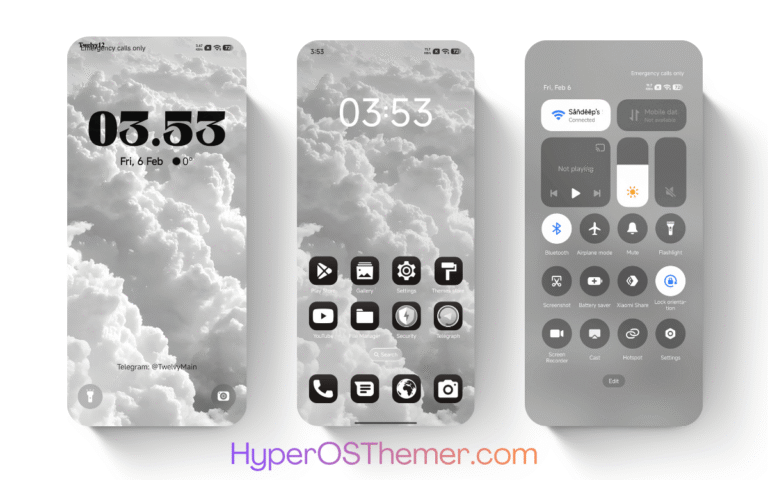 White Clouds HyperOS Theme