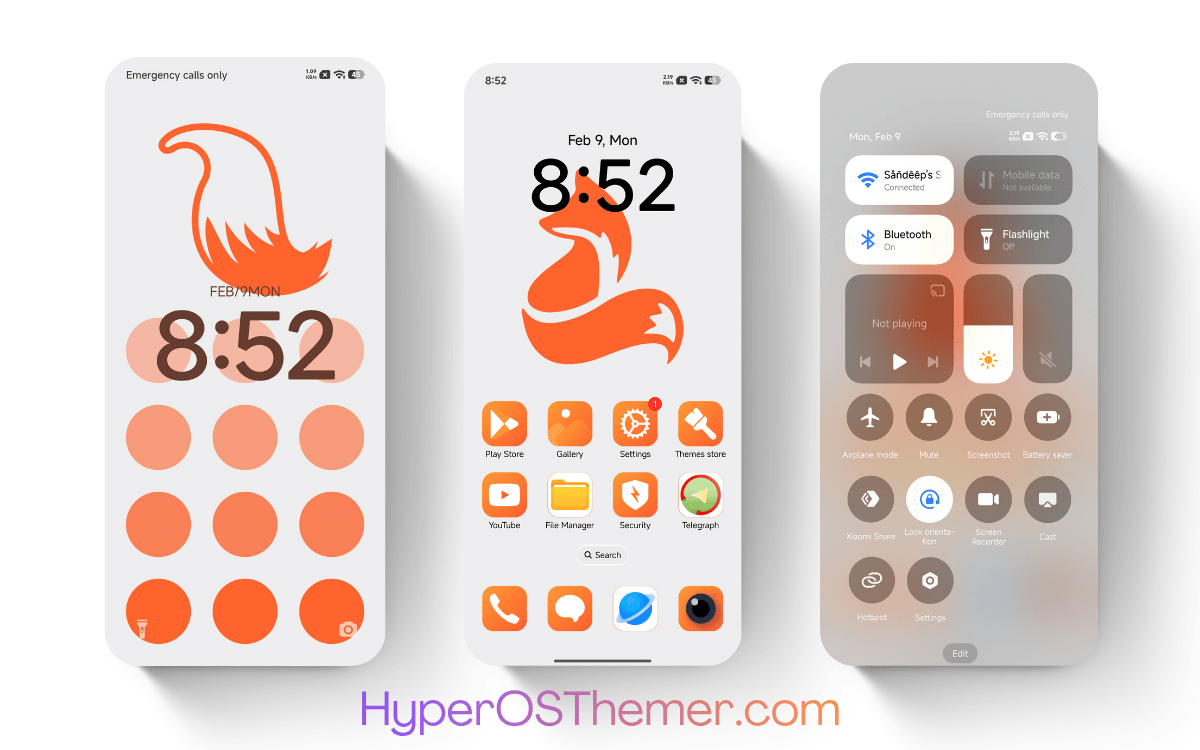 Fox Run HyperOS Theme