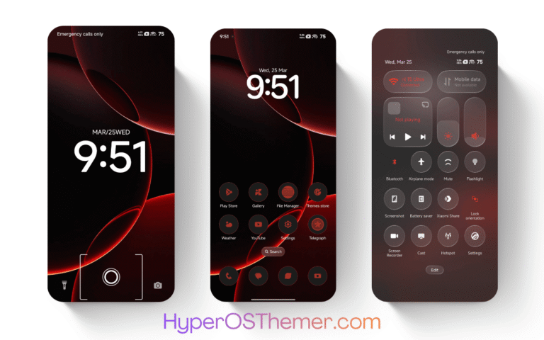 Putih Merah 3.0 HyperOS Theme