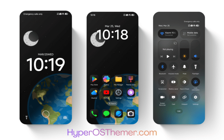 HyperDarkOS 3 HyperOS Theme