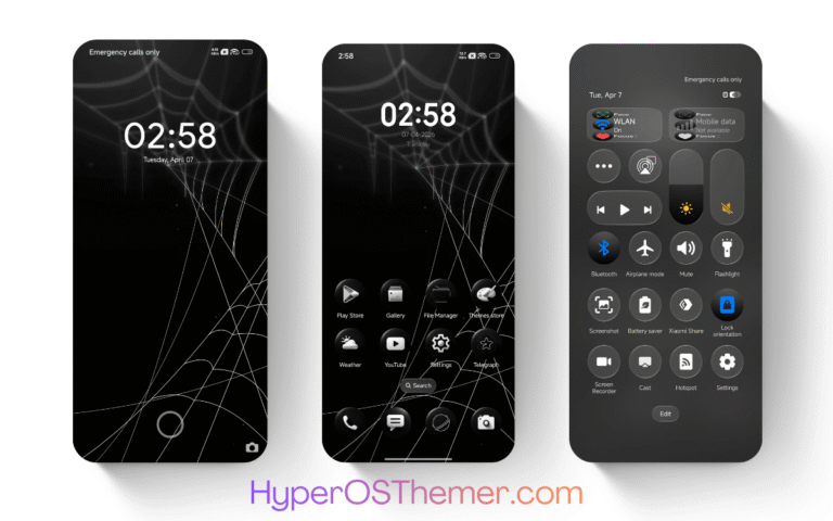 Black V HyperOS Theme