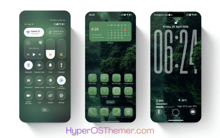 Green HOS3 HyperOS Theme
