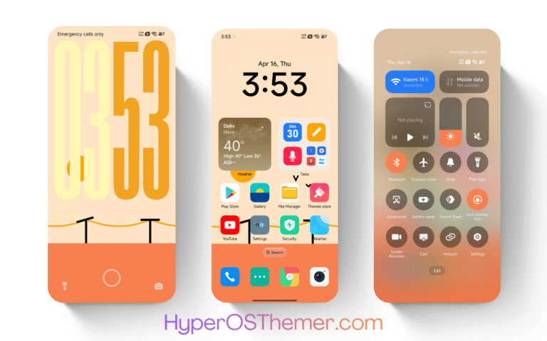 Flat Square HyperOS Theme