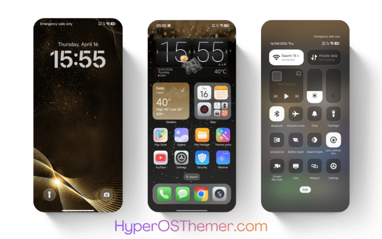 Golden Dust for3 HyperOS Theme
