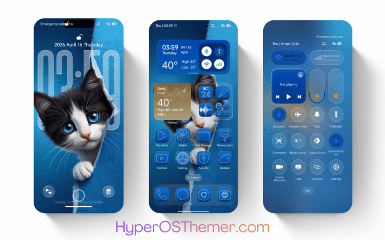 Blue HOS3 HyperOS Theme