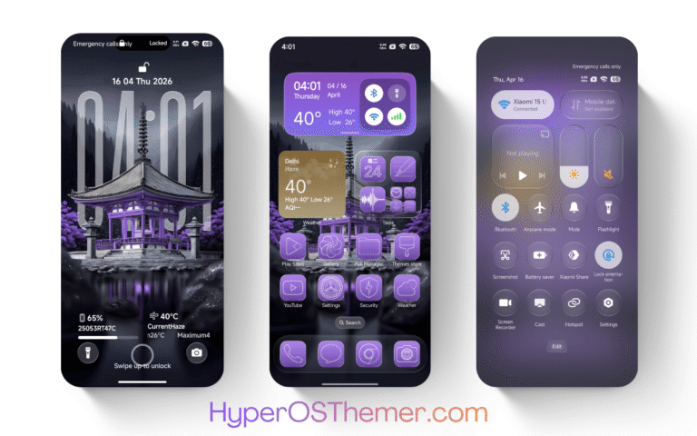 Violet HOS3 HyperOS Theme