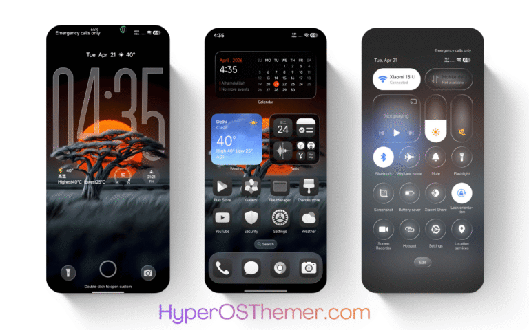 Dark HOS3 HyperOS Theme