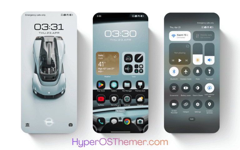 Xiaomi Vision GT HyperOS Theme