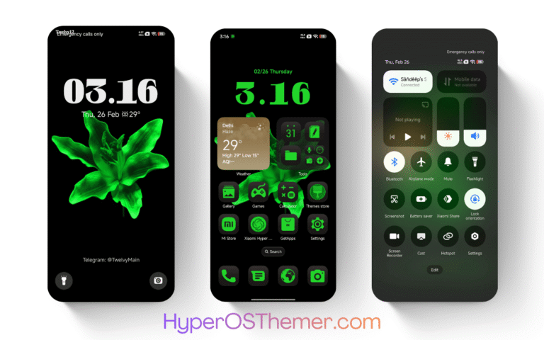 Green Leaf HyperOS Theme