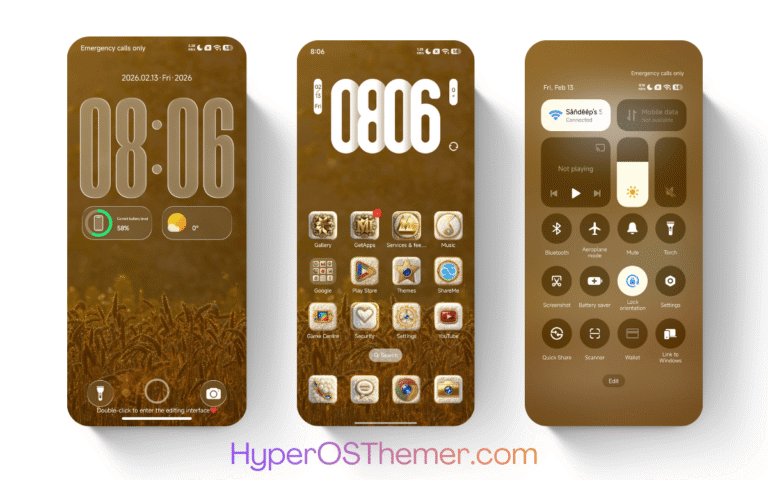 OX GOLD HyperOS Theme