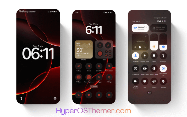 Putih Merah 2.0 HyperOS Theme