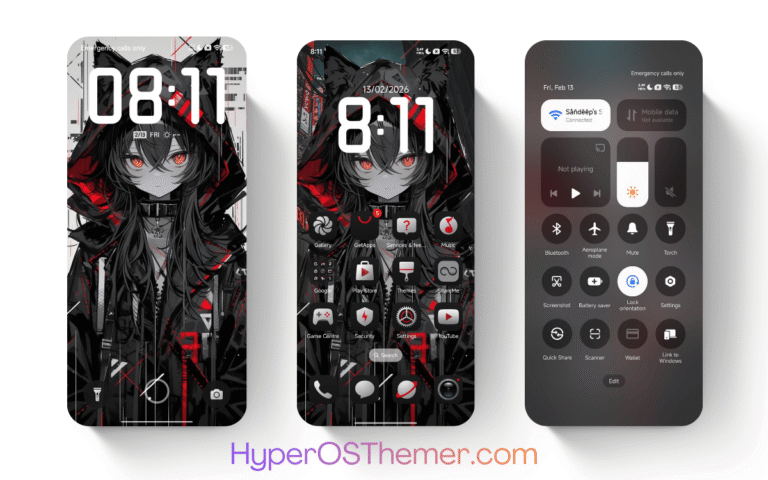 Merah Hitam Final HyperOS Theme
