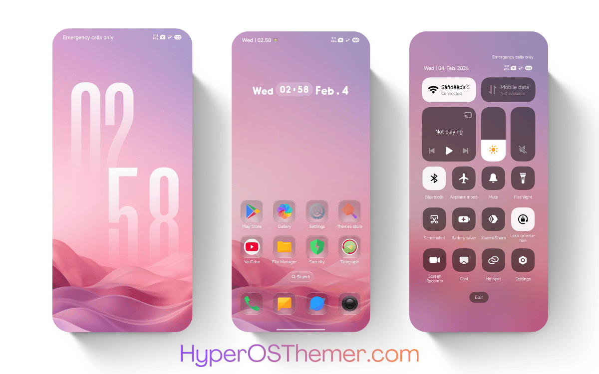 AJ Pink HyperOS Theme