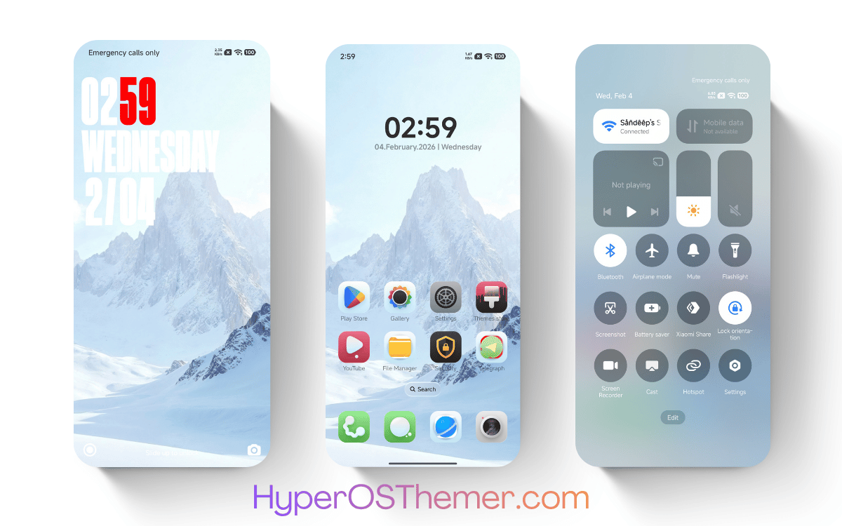 Waffle V HyperOS Theme