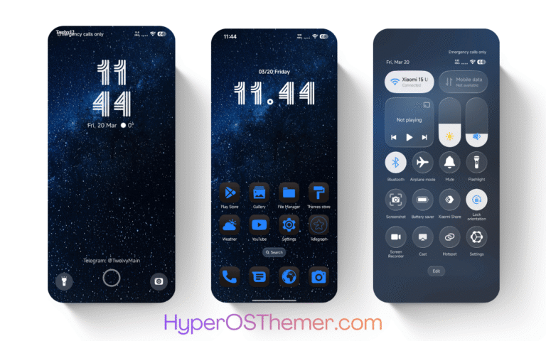 Blue Nocturne HyperOS Theme