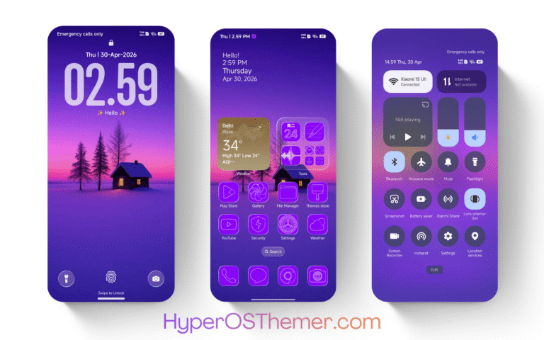 Purple-3 HyperOS Theme